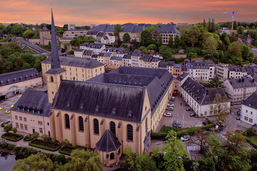 Old Town Luxembourg City from top view Photograph by Elenarts - Elena Duvernay photo