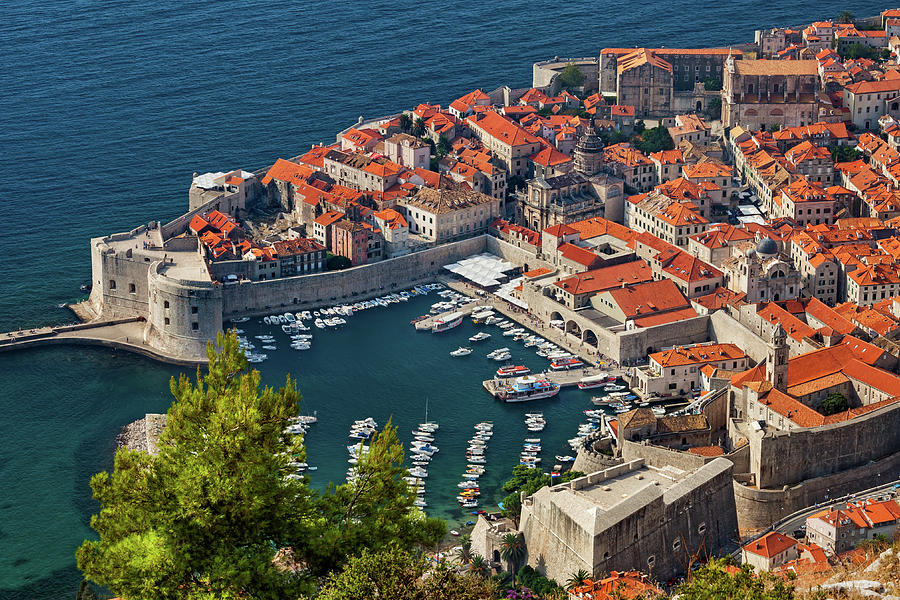 Old Town Of Dubrovnik Aerial View Photograph by Artur Bogacki