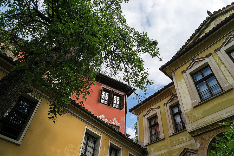 Old Town Plovdiv - Hugging Revival Houses Photograph by Georgia Mizuleva