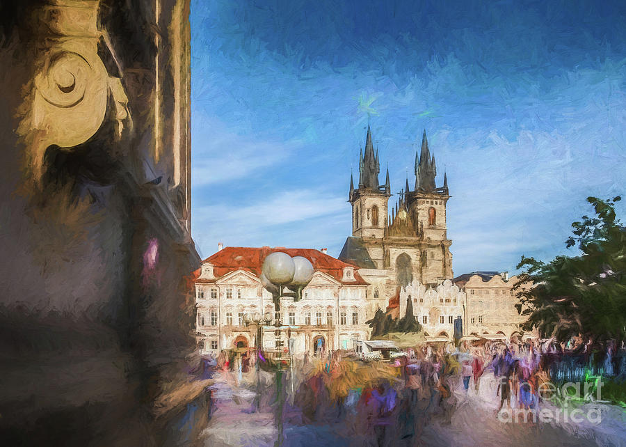 Old Town, Prague - Greeting Card Photograph by Philip Preston