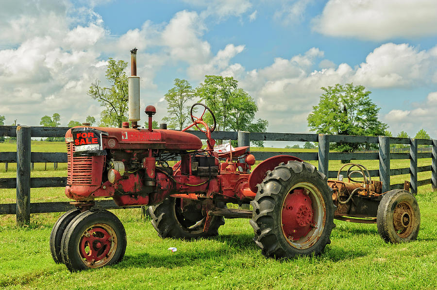 Farm Photograph - Old Tractor by Barry Fowler