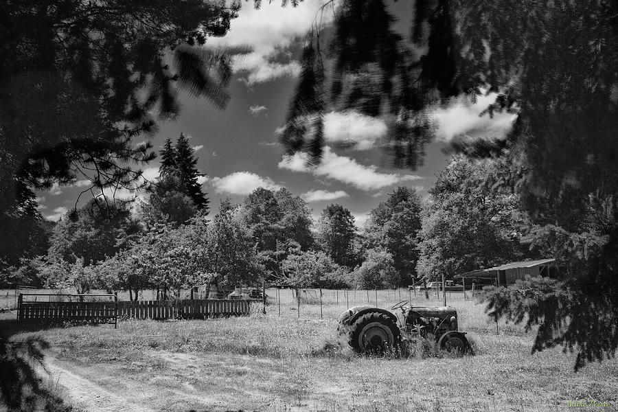 Old Tractor in field Photograph by Mike Penney