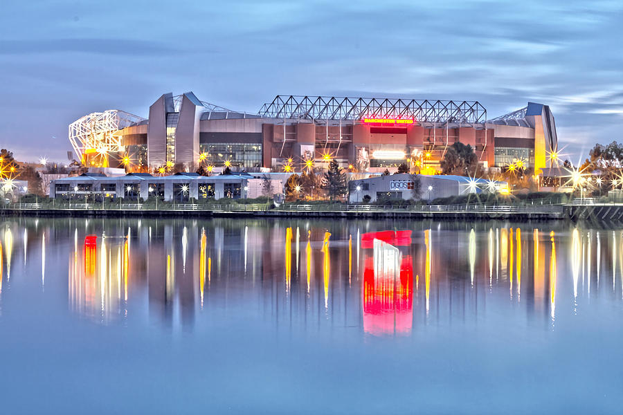 Old Trafford Canvas Print Painting by Eva Joseph | Fine Art America