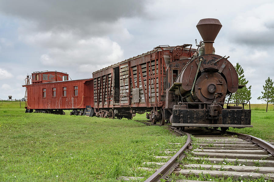 Old Train and Caboose Photograph by Terri Butler - Fine Art America