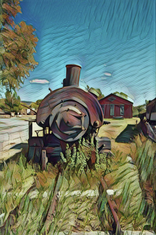 Abstract Photograph - Old train in impesto  by Jeff Swan