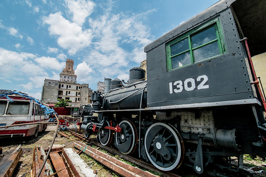Old Trains, Havana. Cuba Photograph by Lie Yim