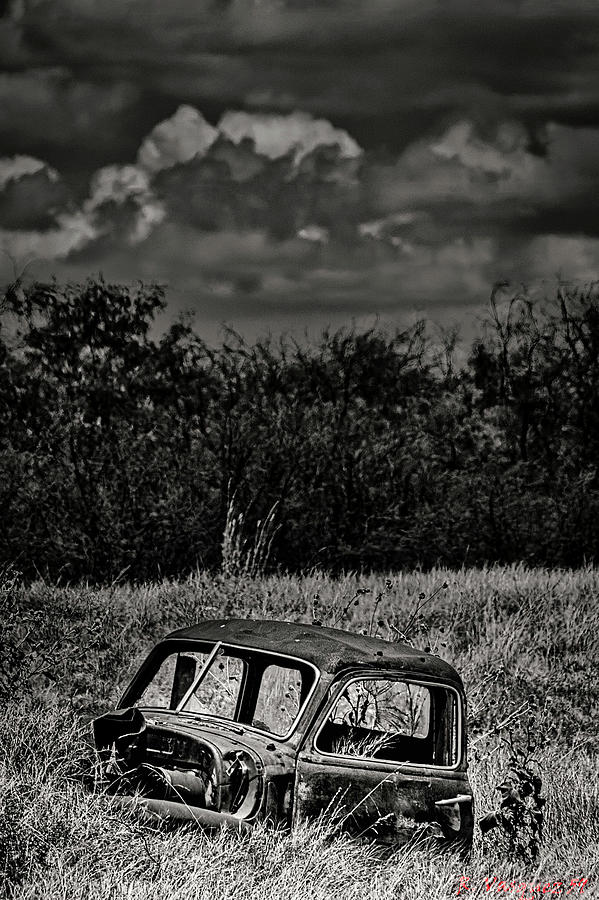 Old Truck Cab In Field Photograph by Rene Vasquez