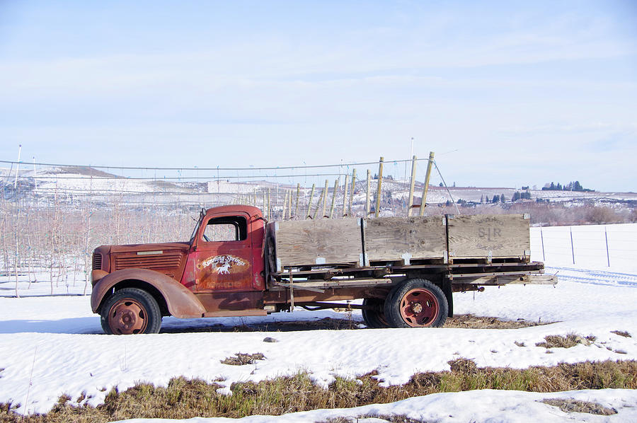Old Truck Loaded With Bins Photograph