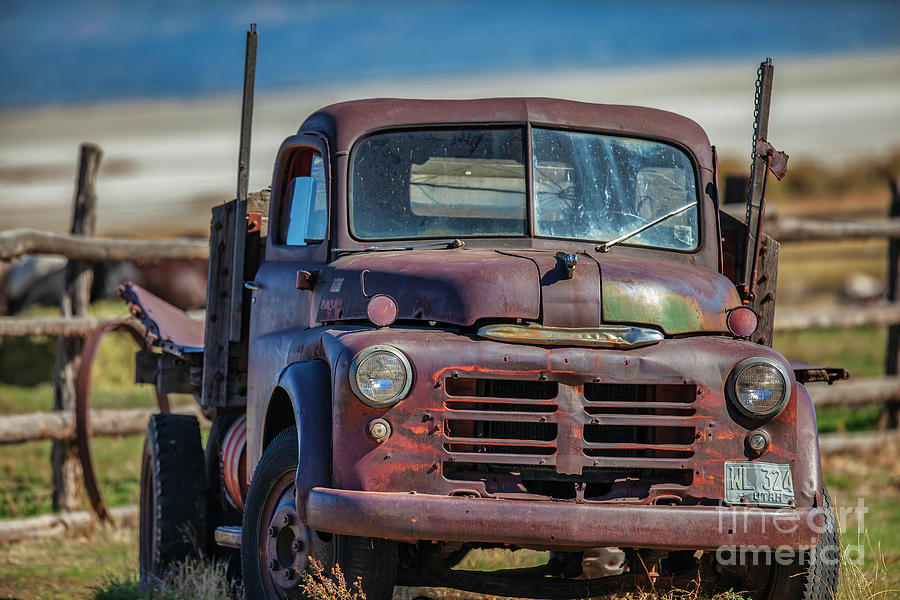 Old Truck, Out West, Western, Vintage,  Photograph by David Millenheft