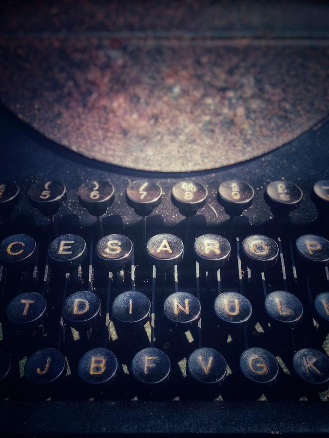 Old Typewriter Keys Photograph by Carlos Caetano