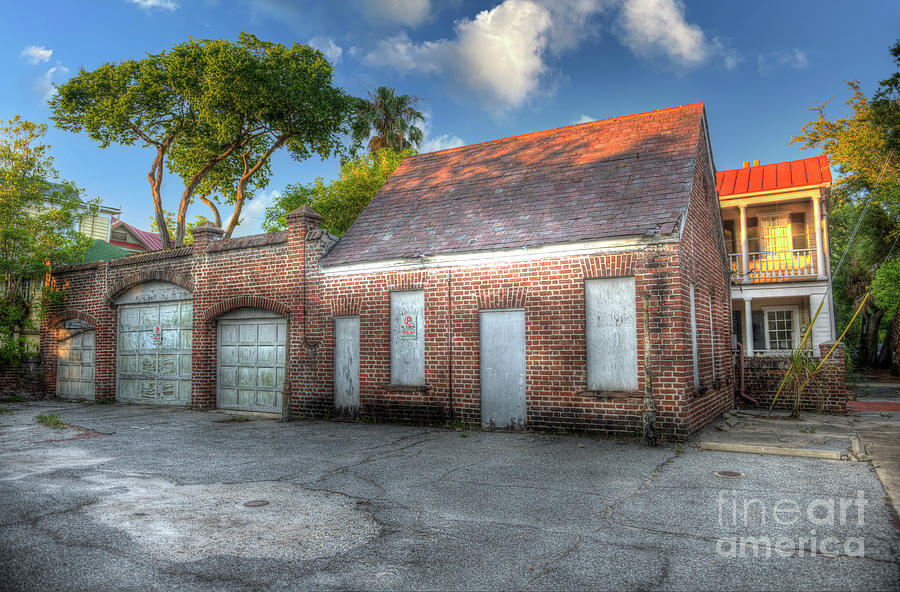 Old Vintage Building - Gas Station Americana - Charleston South Carolina Photograph