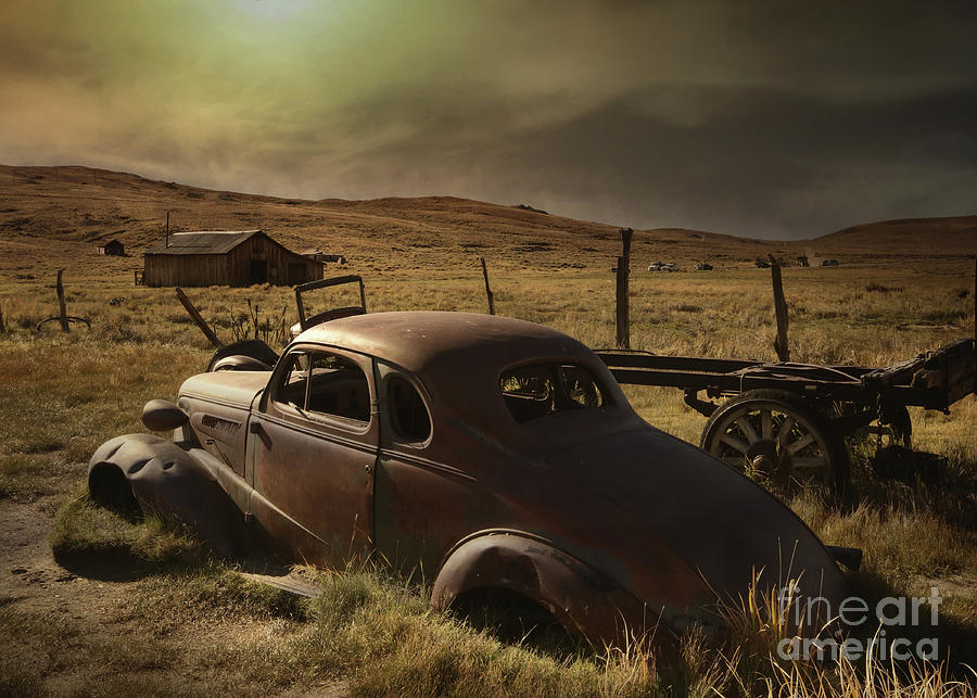 Old Vintage Car Bodie Ghost Town Photograph by Stephanie Laird