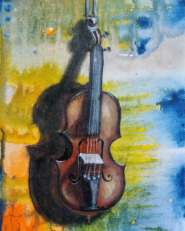 Old Violin Painting by Rain Crow - Fine Art America