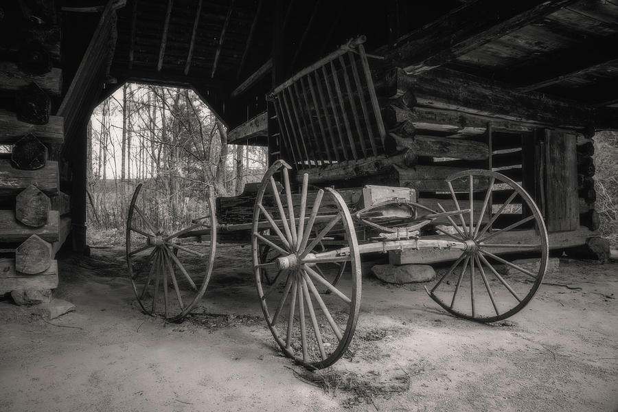Old Wagon in Cades Cove Photograph by Robert J Wagner
