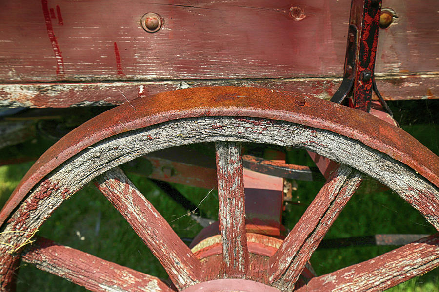 Old Wagon Parts Fayette State Park 111122 Photograph by Mary Bedy