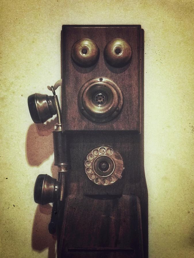 Old Wall Phone Photograph by Carlos Caetano