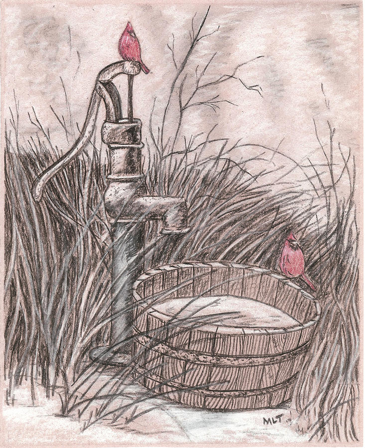 The Old Water Pump  This is a pencil drawing done in 2009 j  Flickr