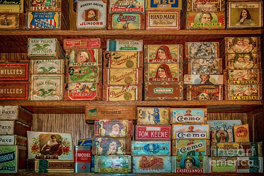 Old West Cigar Display Photograph by Janice Pariza