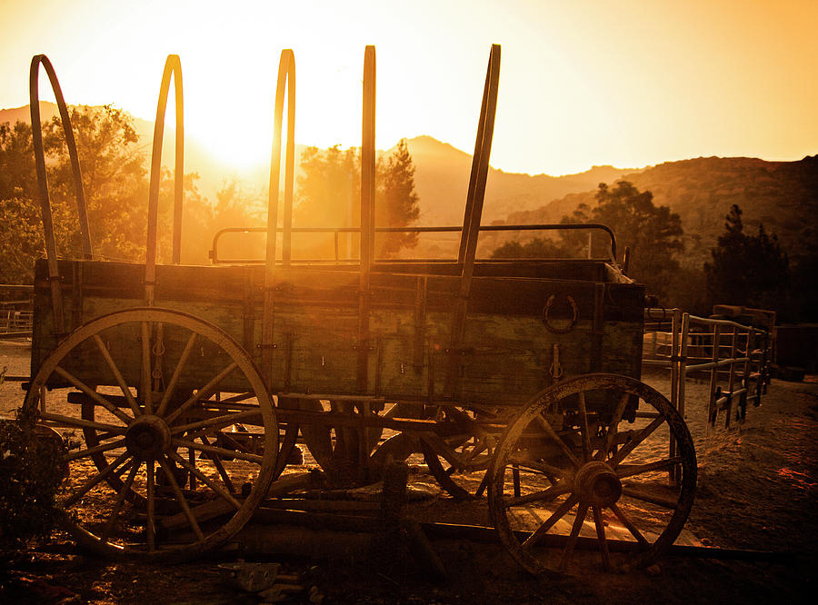 Old West Covered Wagon Photograph by Jerry Cowart