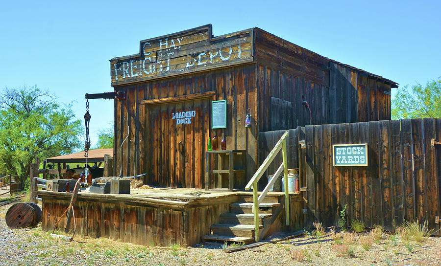 Old West Freight Depo Photograph by Nancy Jenkins - Fine Art America