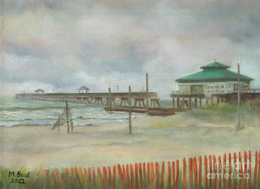 Old Wharf and a Sea Breeze Painting by Marlene Book