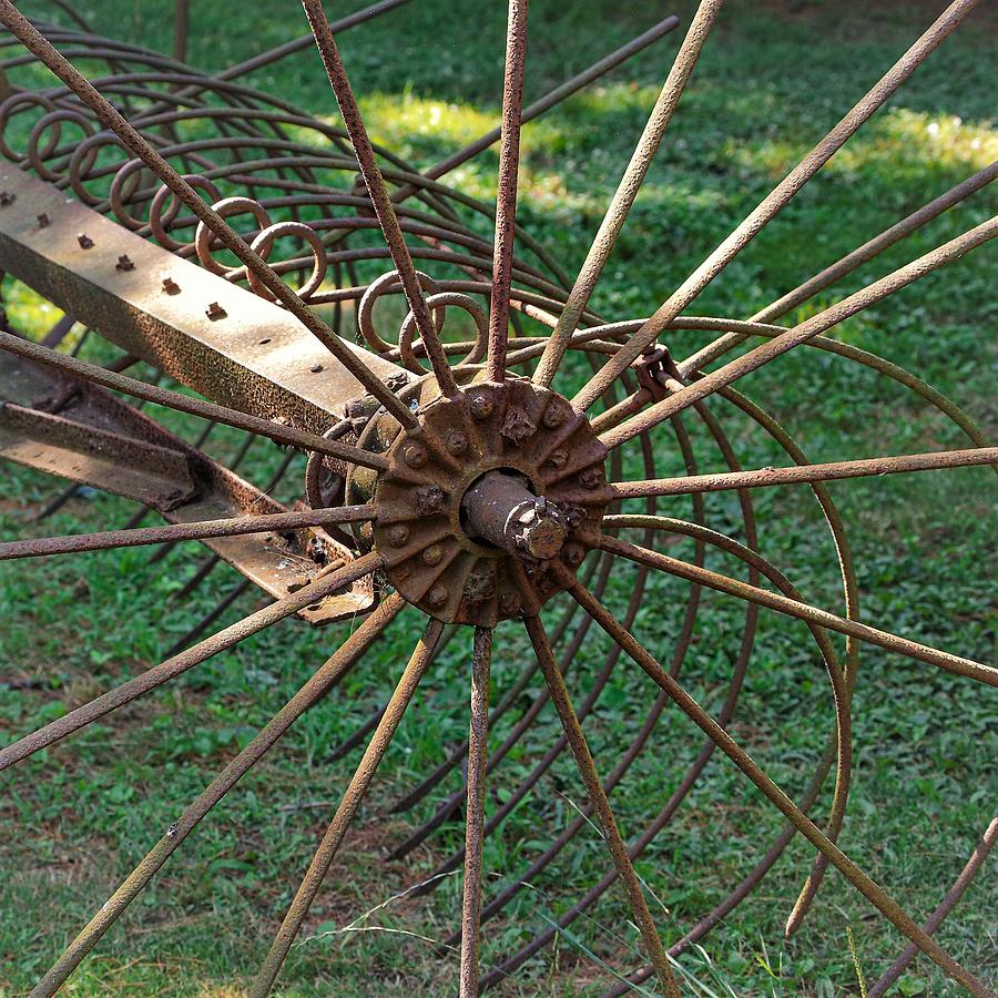 Old Wheel1 Photograph by John Linnemeyer