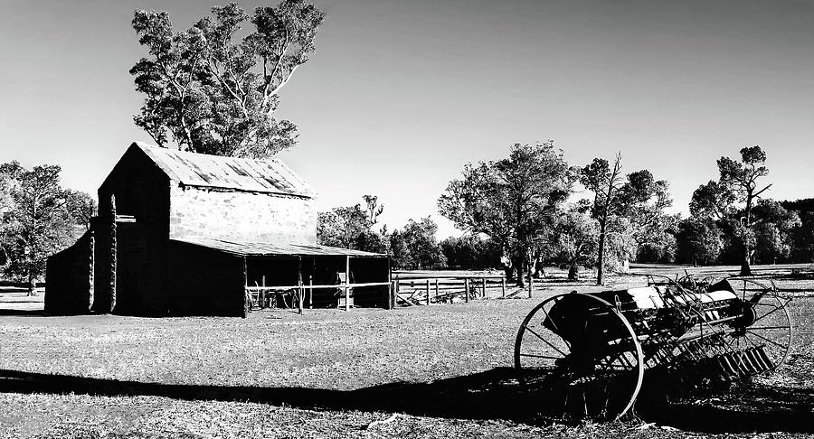 Old Wilpena Station Building BW Photograph by Lexa Harpell