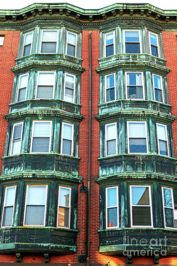 Old Window Style in Boston Photograph by John Rizzuto