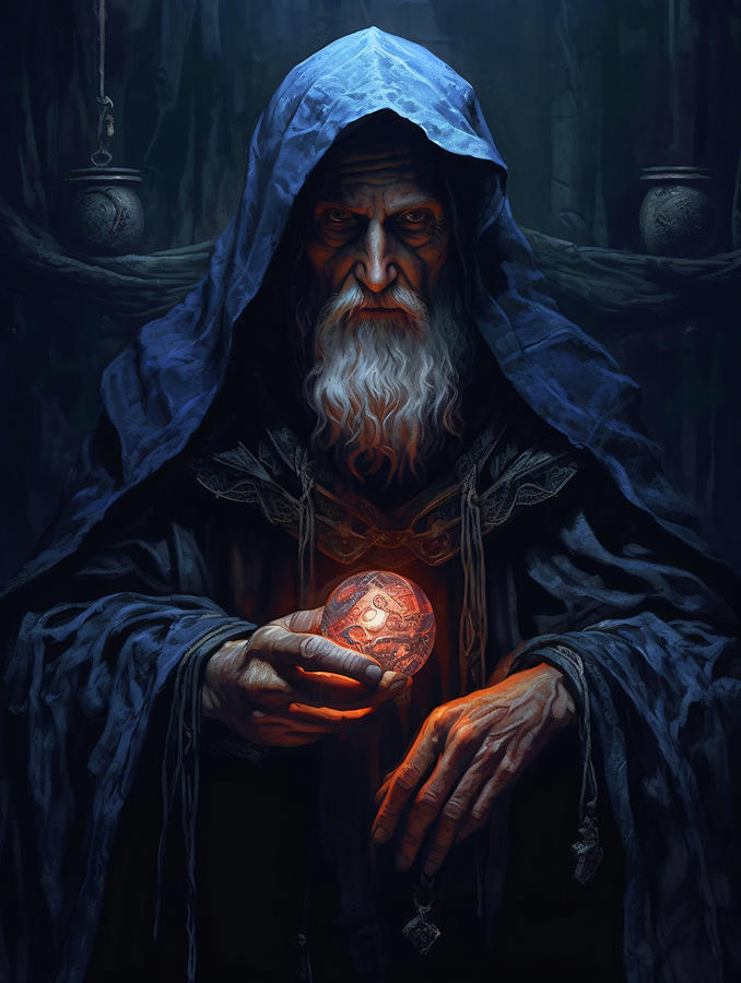 Old Wizard Digital Art by Vlastimil Sestak - Pixels