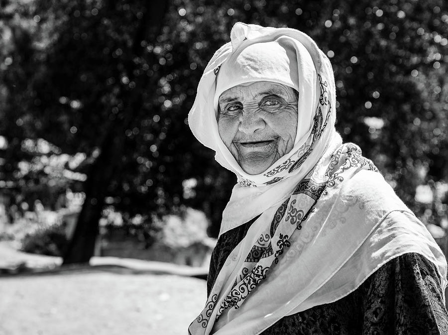 Old woman of Maghrib village Photograph by Alexey Stiop