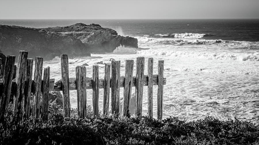 Old Wood Fence On Coast  Photograph by Mike Fusaro