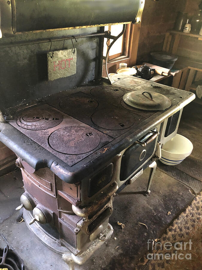 Old Wood Stove Photograph