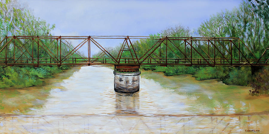 Old Woodburn Bridge Inverness MS Painting by Karl Wagner