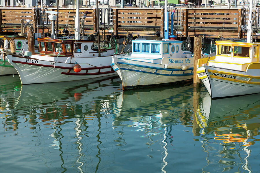 Old Wooden Boats At The Wharf Photograph