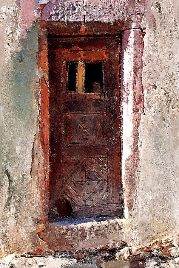 Old wooden door, Alsace, Provence Photograph by Tatiana Travelways