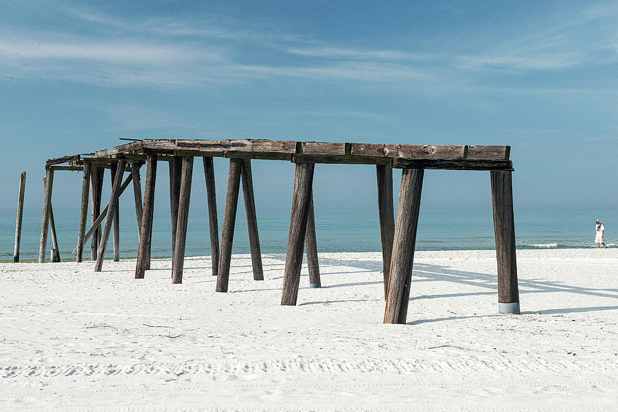 Panama City Beach Digital Art - Old Wooden Pier by Brian Sprague Photography LLC