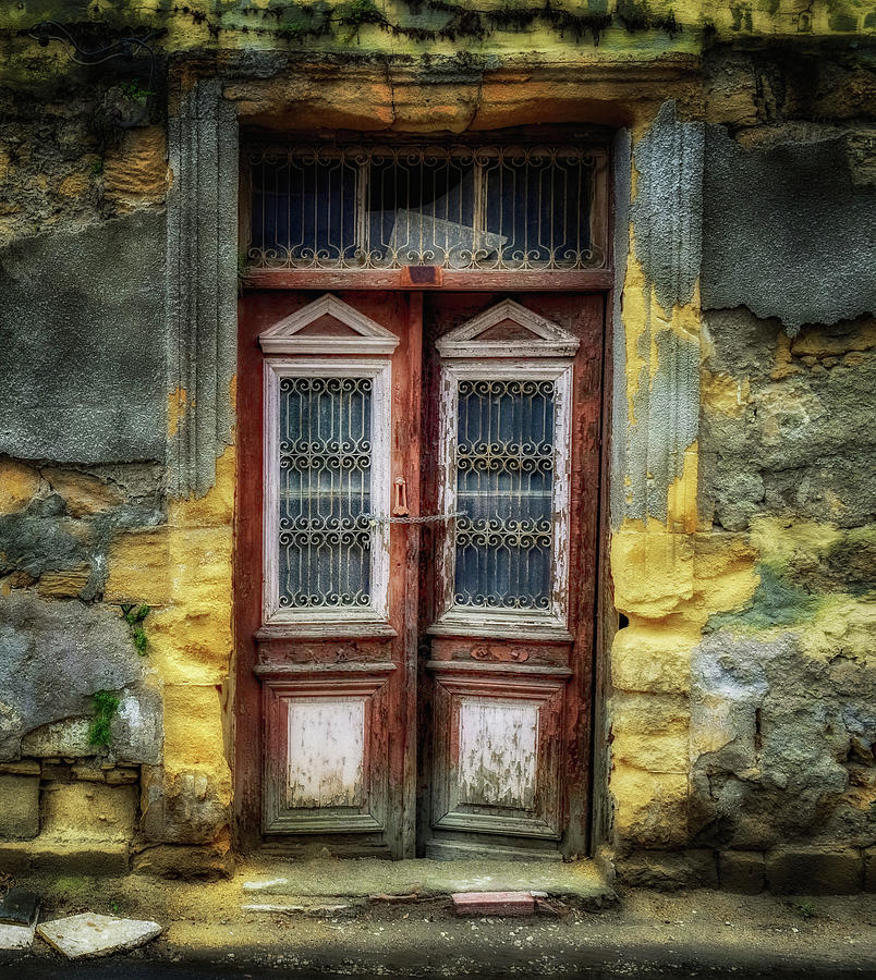 Old Wooden Red Doors Photograph by James DeFazio