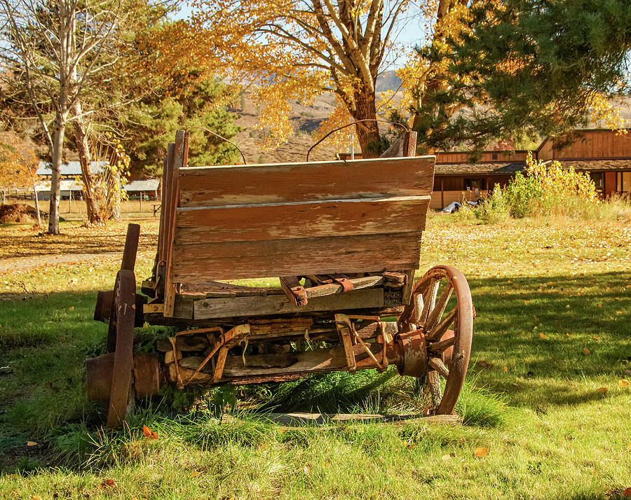Old Wooden Wagon Photograph