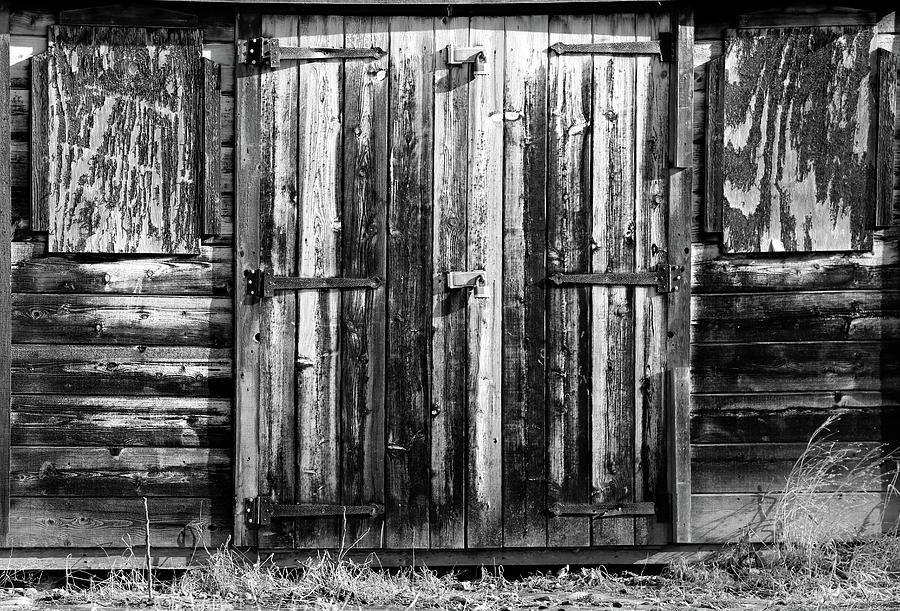 Old Work Shed BW Photograph by Mary Bedy