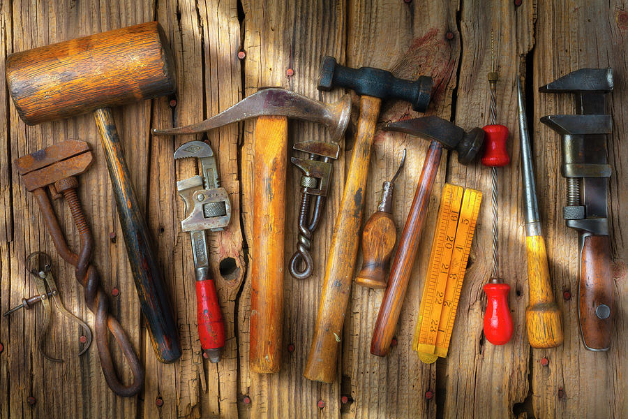 Old Workingmans Tools Photograph by Garry Gay