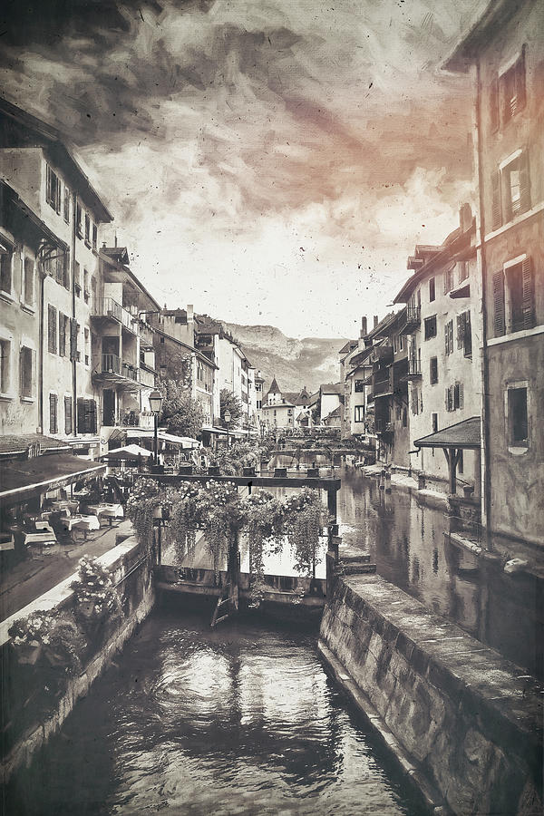 Old World Charm of Annecy France Vintage  Photograph by Carol Japp