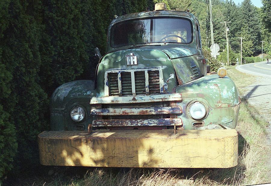 Old wrecker in Deroche, BC Photograph by Lawrence Christopher