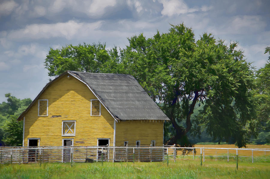 Old Yellow Barn Photograph by Ann Powell - Fine Art America