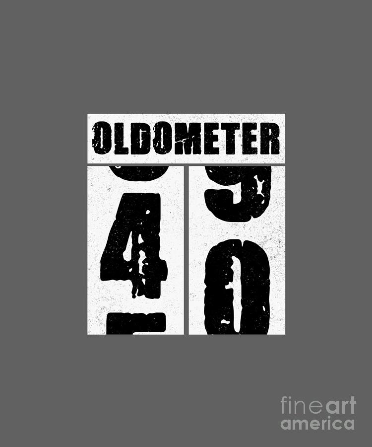 Oldometer turning 40 Digital Art by Jan Deelmann - Fine Art America