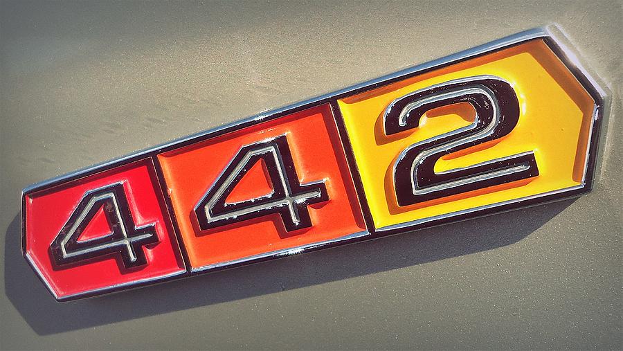 Oldsmobile 442 Emblem Photograph by Joseph Skompski