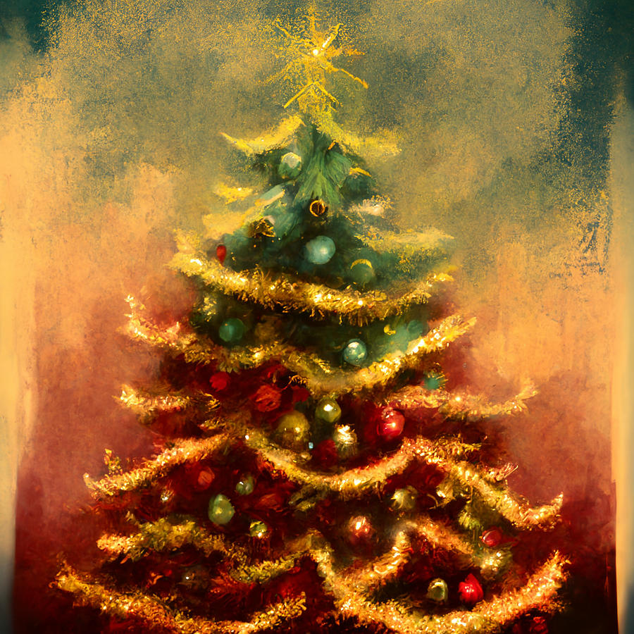 Ole Christmas Tree Digital Art by Peter Tinker - Fine Art America