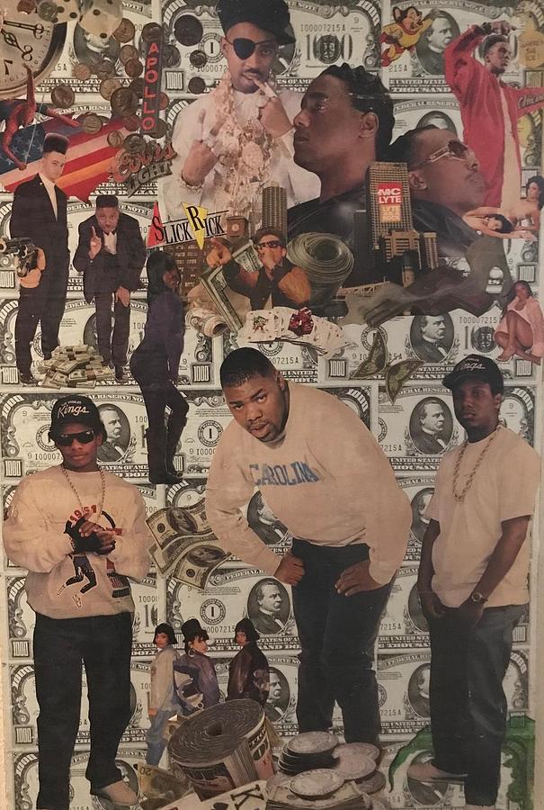 Ole Skool Rappers Collage 1 Photograph by Charles Young