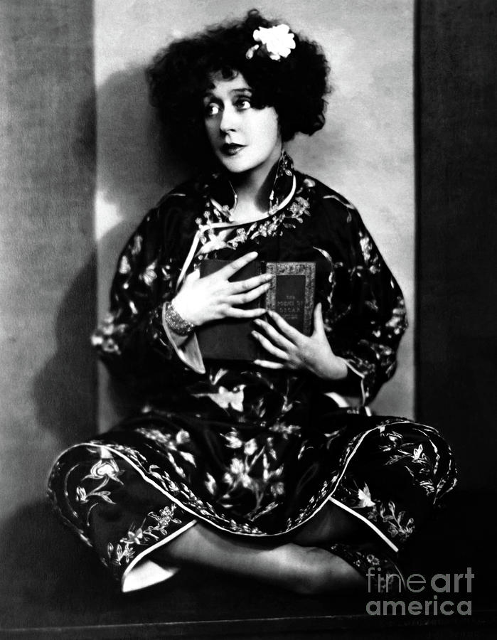 Olga Petrova - 1924 Photograph by Sad Hill - Bizarre Los Angeles Archive