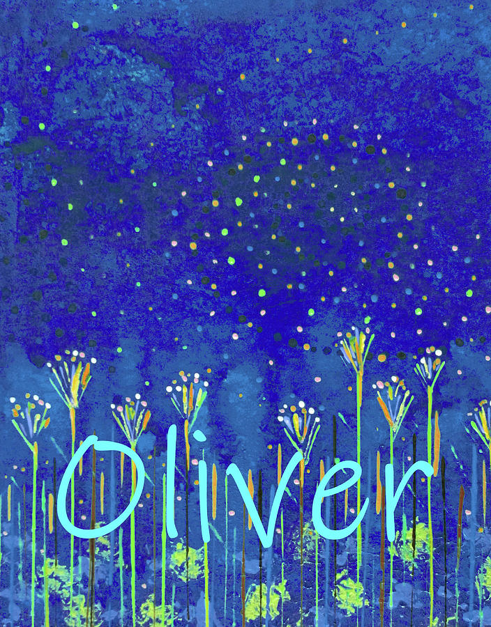 Oliver Blue Sky Painting by Corinne Carroll