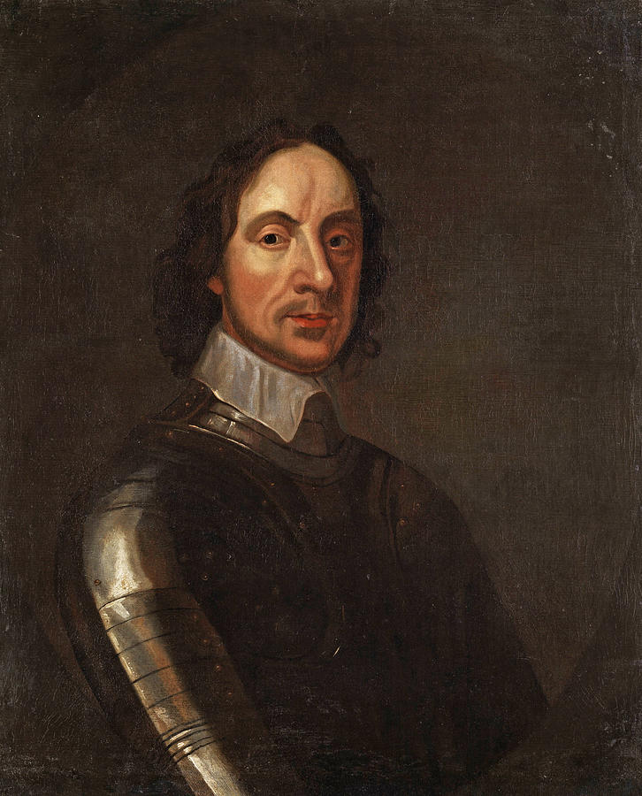 Oliver Cromwell Painting by Circle of Adriaen Hanneman